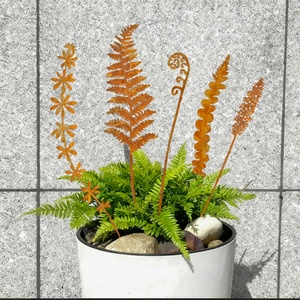 Décoration de Jardin Papillon en Fer, Fleurs Artificielles en Acier Inoxydable, Piquet Métallique pour Plantes, Ornement Extérieur pour Cour - Product Image 2