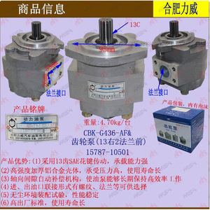 Pompe à engrenages hydraulique CBK-G436-AF de la marque Shengan, 13 droite, 2 brides avant, produit Hefei Liwei - Product Image 2