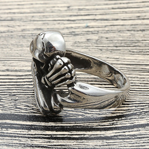 Anillo de Calavera de Acero Inoxidable, Estilo Punk Retro para Hombre, Joyería, Regalo 27063 - Product Image 4