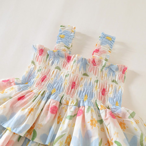 Nouvelle <span class=keywords><strong>Robe</strong></span> d'Été 2025 pour Filles - <span class=keywords><strong>Robe</strong></span> de Princesse <span class=keywords><strong>Chic</strong></span> et Élégante sans Manches en Tissu Léger - Product Image 6