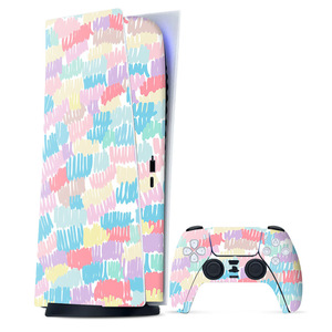 Vinilo Adhesivo para Consola PS5 con Diseño de Patrones Coloridos para Videojuegos - Product Image 1