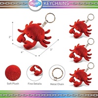 Vente en gros d'usine, jouet en peluche personnalisé, mignon, doux, kawaii, animaux marins, poisson, crabe, jouet de confort pour enfants, 3 pouces