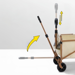 En stock, livraison rapide, chariot de camping portable, grande capacité, chariot pliable pour pique-nique, randonnée, pêche, chariot utilitaire extérieur - Product Image 2