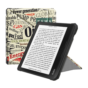 Cổ Phiếu Bán Buôn In Ấn Pu Da Trọng Lượng Nhẹ Lật Đứng Multi-fold Thiết Kế Thông Minh Bìa <span class=keywords><strong>Ereader</strong></span> <span class=keywords><strong>Case</strong></span> Cho KOBO Libra2 - Product Image 6