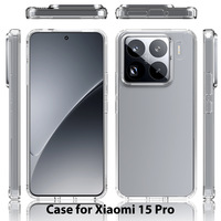 1.5MM couverture transparente pour Xiaomi 15Ultra 14T 13 12C Pro résistant aux rayures Anti jaune protection téléphone portable étuis pour Redmi Note14