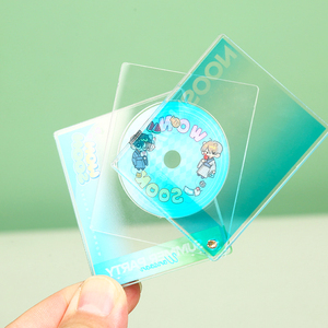 Custom NFC Acrylic <b>Record</b> Display <b>Stand</b> Transparent Thickened Personalized Music Card Holder Plastic Souvenir - Product Image 1