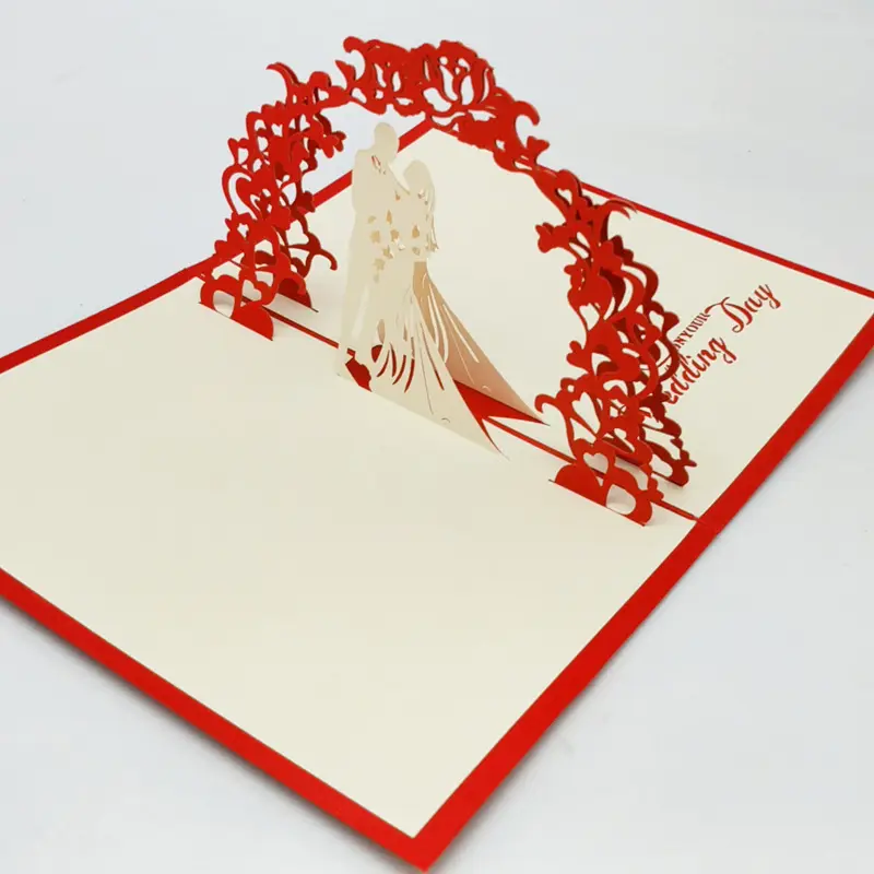 絶妙なモダンな紙カード中国の結婚式の招待状