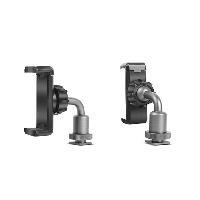 Lightweight Aluminum Alloy Hot Shoe Mount 1/4 Thread Phone Clip Holder 17.5 mm Ball Rotating Camera Accessory