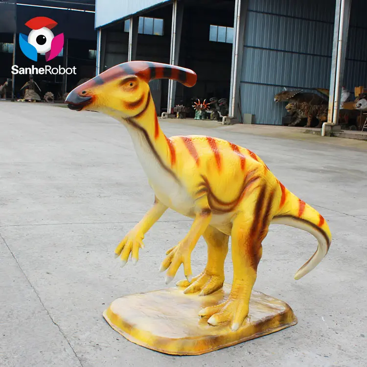 Life Size Simulation Fiberglass Dinosaur Statue for Dinosaur Garden Sculpture
