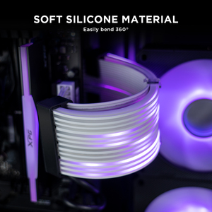 Bộ cáp nối dài nguồn Asiahorse <span class=keywords><strong>RGB</strong></span> ARGB, hỗ trợ ATX 8Pin, 24Pin, GPU, cáp <span class=keywords><strong>RGB</strong></span> kép/ba màu - Product Image 4