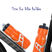Bouteille d'eau de sport SL Custom 20 OZ sans BPA en plastique pour vélo, avec système de compression, multi-usages pour la course à pied et le cyclisme