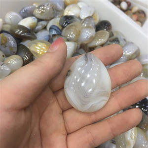 Liontin diy batu akik tanaman bentuk alami liontin tetesan batu akik untuk hadiah - Product Image 3