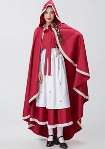 Disfraz de Caperucita Roja para Adultos, Disfraz de Princesa para Halloween, Disfraz de TV y Cine para Mujer - Product Image 6