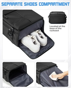 Mochila <span class=keywords><strong>de</strong></span> Viaje <span class=keywords><strong>de</strong></span> 40x30x20cm, 30-35L, Aprobada para Vuelos, Equipaje <span class=keywords><strong>de</strong></span> Mano para Debajo del Asiento/en la <span class=keywords><strong>Cabina</strong></span>, Compatible con Portátiles <span class=keywords><strong>de</strong></span> 15.6 Pulgadas, con Compartimento para Zapatos - Product Image 6