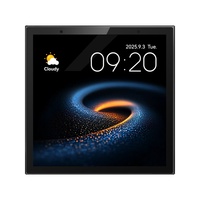 86mm Multifunktions-Zigbee Smart Panel LCD Vollbild-Touchschalter 4-fach 10A AC Ohne Gateway Körper-Radarsensor 485-Verbindung