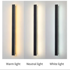 Lampada da parete esterna impermeabile IP65 AC85-265V moderna lampada da parete a <span class=keywords><strong>LED</strong></span> lunga lampada da parete per il portico anteriore illuminazione da giardino - Product Image 4