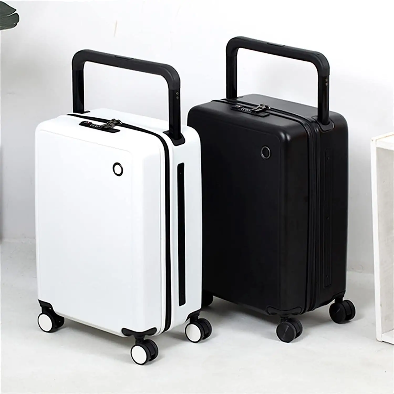 Valise à roulettes large et tendance, grande capacité, PC, bagage antivol, avec serrure TSA, USB, pour unisexe