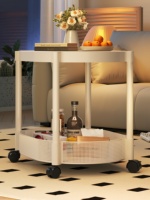 Chariot de rangement / Étagère roulante / Chariot utilitaire pour cuisine et salle de bain en métal et PP