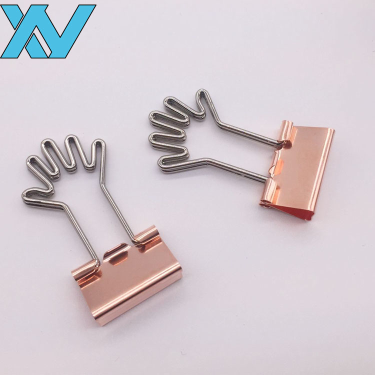 19 мм уникальные металлические зажимы для связывания из розового золота