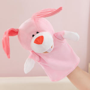 Marionnettes animales à bouche mobile Lion en <span class=keywords><strong>peluche</strong></span> courte rembourrée de coton PP, <span class=keywords><strong>jouet</strong></span> doux unisexe pour fêtes, vente en gros - Product Image 6