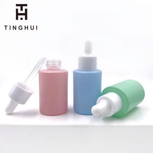 ขวดแก้วใสสีม่วงอ่อนชมพูอำพันแบบขุ่น ขนาด 30 มล. 50 มล. 60 มล. 100 มล. 2 ออนซ์ สำหรับบรรจุเซรั่มหรือน้ำมันหอมระเหยแบบหยด  ทรงไหล่ตรง - Product Image 1