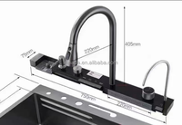 Robinet de cuisine thermostatique numérique NA5210 avec panneau de piano, mitigeur de cuisine, robinet de purification pour évier de cuisine