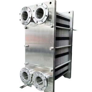 เครื่องแลกเปลี่ยนความร้อนแบบแผ่นสแตนเลสเกรดอาหารปรับแต่งได้เหมาะสำหรับอุตสาหกรรมนมเบียร์น้ำผลไม้และอาหาร - Product Image 3