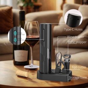 Ensemble cadeau d'ouvre-bouteille à vin automatique classique rechargeable, ouvre-bouteille à vin électrique pour cadeau - Product Image 3