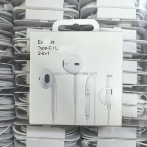 Audífonos Intrauditivos <span class=keywords><strong>2</strong></span> en 1 con Cable Tipo C y Control de Volumen para Dispositivos iOS y Android - Product Image 1