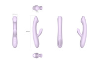Vibrateur à point G à double stimulation pour clitoris et point G, puissante double vibration, jouet sexuel rechargeable pour femmes