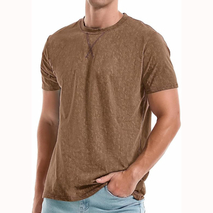 เสื้อยืดสำหรับผู้ชายเสื้อยืดคอกลมผ้าคอตตอน100% ออกแบบโลโก้ได้ตามต้องการ - Product Image 1