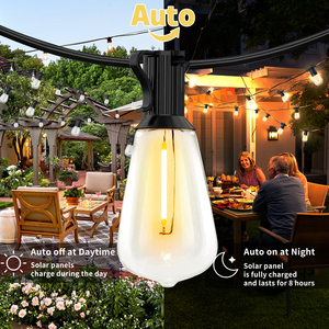 Phổ biến st38 năng lượng mặt trời 25led 25ft ngoài trời Vườn giáng sinh Đảng & đám cưới cổ tích đèn lồng không thấm nước IP65 LED <span class=keywords><strong>String</strong></span> ánh sáng Dimmable - Product Image 2