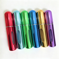Atomiseurs de parfum rechargeables de poche imprimés sur écran, 5 ml et 8 ml, avec pompes pulvérisatrices, flacons de parfum