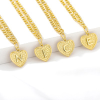 Bracelet de cheville 26 lettres majuscules en acier inoxydable plaqué or chaîne Bracelet de cheville coeur cuivre pendentif femme cadeau bijoux