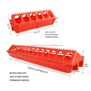 Mangeoire automatique en plastique pour poulets, canards, oies, poulets de chair, longue mangeoire en plastique pour volailles, pour l'alimentation des animaux, utilisation à la ferme - Product Image 3