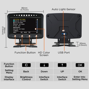 AUTOOL X50 PRO OBD 2 HUD Head Up Display Digital Car <span class=keywords><strong>Computer</strong></span> Auto ECU Film Gauge <span class=keywords><strong>Speed</strong></span> Meter Electronic Monitor Diagnosis Tool - Product Image 5