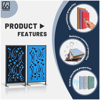 KINGMAN Écran acoustique insonorisé en fibre de polyester à cloison de bureau mobile moderne pour l'isolation par absorption acoustique pour l'entrepôt