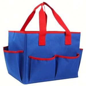 Oxford <b>File</b> Organizer Box Portable Tote Bag Desktop <b>File</b> <b>Folder</b> Document Storage Organizer with Pockets and Handles - Product Image 5