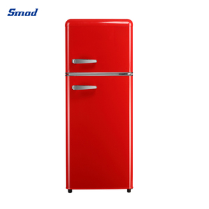 Réfrigérateurs rétro à double porte avec congélateur supérieur colorés pour usage domestique 252L - Product Image 4