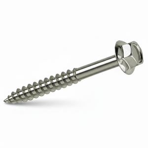 Viti per decking Kovervit AA Mustad 6.5x120mm con finitura ossido nero, filettatura fine M3.5, viti per legno e coperture in Tecc - Product Image 1