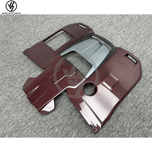 W464 W463A Dry Carbon Fiber Replacement R Style <b>Hood</b> <b>Engine</b> Covers of 2019-2024 W464 <b>Engine</b> Covers - Product Image 3