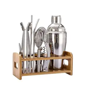 Cocktail Shaker Set Stainless Steel 2024 Machine Top Selling Good Quality Oem/Odm Bartending Barware Set Cocktail Shaker Disco