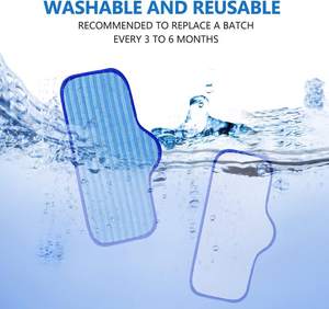 Coussin en microfibre lavable de qualité supérieure, Compatible avec le <span class=keywords><strong>nettoyeur</strong></span> à <span class=keywords><strong>vapeur</strong></span> duprie net, tapis de nettoyage, accessoires - Product Image 6