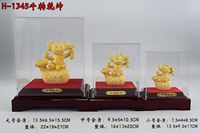 Nouvel an chinois personnalisé 2021 mascotte 24K or OX Statue métal artisanat taureau Figurine décor à la maison douze zodiaque chinois