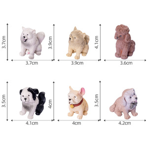 Set di Statuette in Resina in Miniatura di Golden Retriever e <span class=keywords><strong>Bulldog</strong></span> <span class=keywords><strong>Francese</strong></span> <span class=keywords><strong>per</strong></span> Decorazione Diorama - Product Image 5