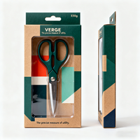 Boîte d'emballage vide pour ciseaux à cheveux avec logo personnalisé imprimé, boîte d'emballage attrayante pour produits ménagers avec fenêtre de visualisation transparente