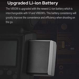 <span class=keywords><strong>Flash</strong></span> d'appareil photo Godox V850III GN60 avec déclencheur sans fil 2.4G <span class=keywords><strong>HSS</strong></span> 1/8000s et batterie 2600mAh pour prise de vue portrait sur reflex numérique et hybride - Product Image 6