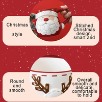 2024 nouveau Design drôle noël tasse en céramique à la main de haute qualité tasse à café avec mignon Santa cerf dessin animé motif