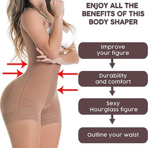 Femmes Shapewear Powernet Body Shaper 4 Hook Post-Operatorias Fajatex Postoperative Girdle Colombian Lipo Compression Girdles - Product Image 4