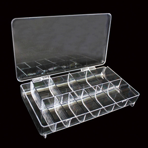 Tip Box 21863 Hot Selling 11spaces Acrylic Nail Tip Jewelry Storage Box Plastic Findings Storage Organizer